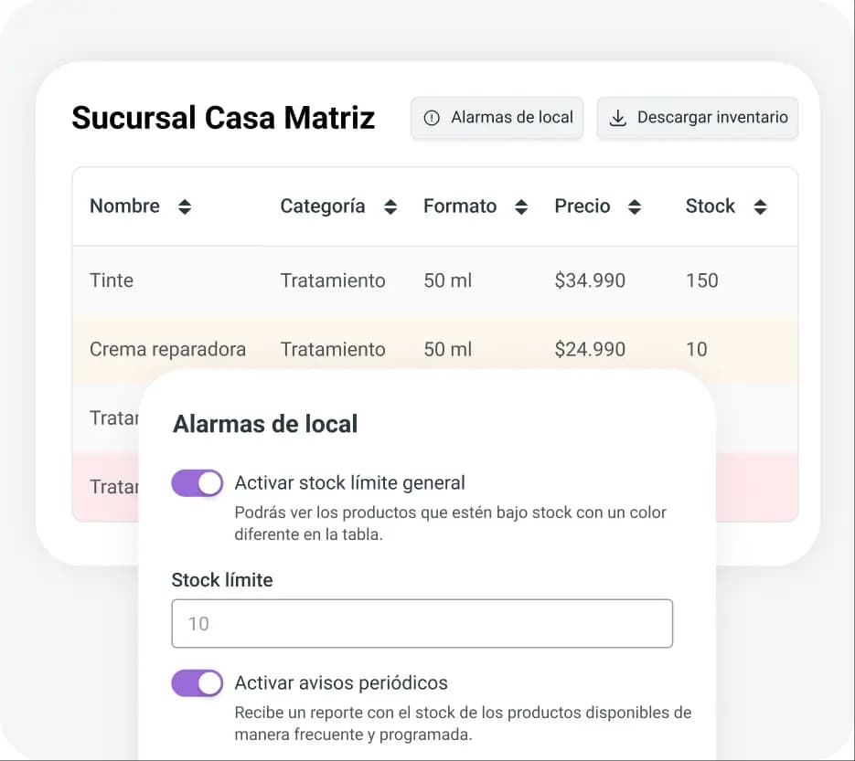 Programa para administrar salón de belleza