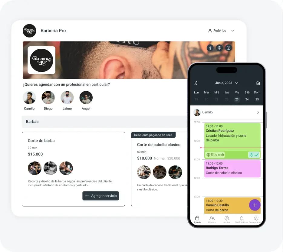 software para gestión de barberías