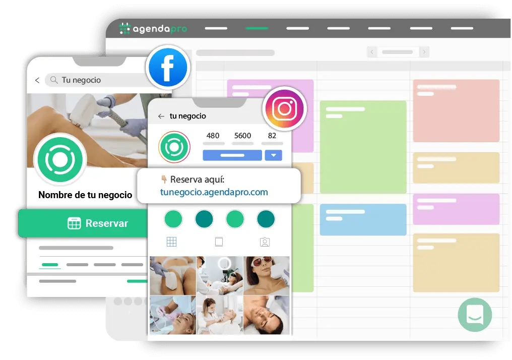 agenda online en redes sociales